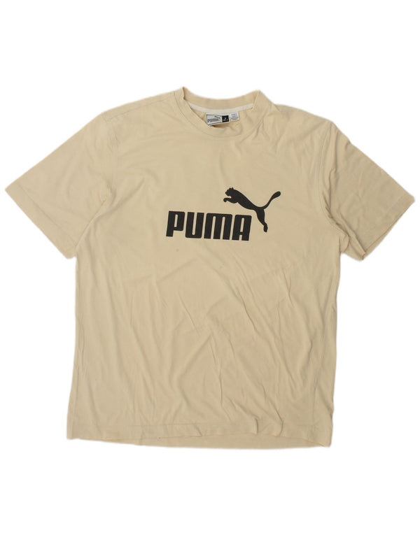 Puma Camiseta Masculina Graphic Top Grande Bege