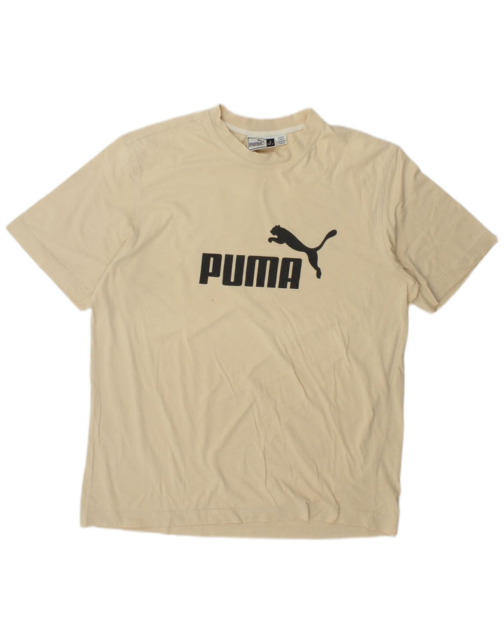 Puma Camiseta Masculina Graphic Top Grande Bege