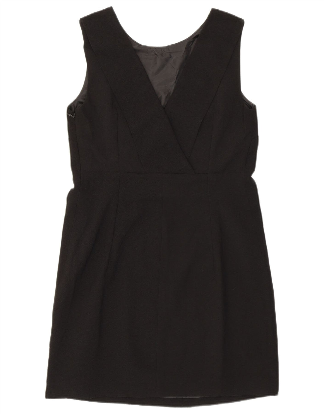 J. Crew Vestido feminino sem mangas com bainha US 2 XS preto poliéster