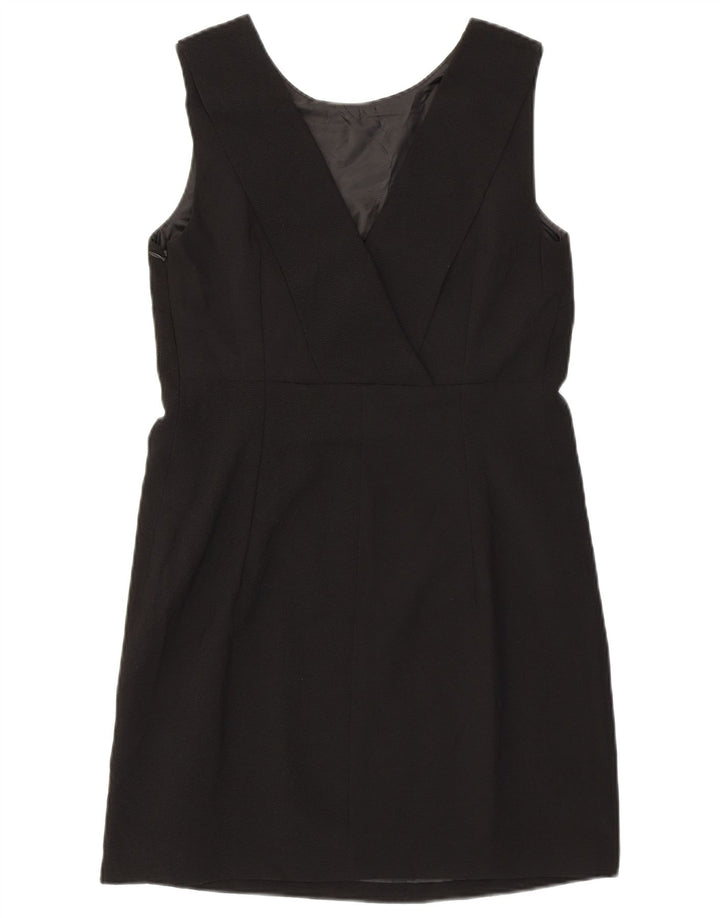 J. Crew Vestido feminino sem mangas com bainha US 2 XS preto poliéster