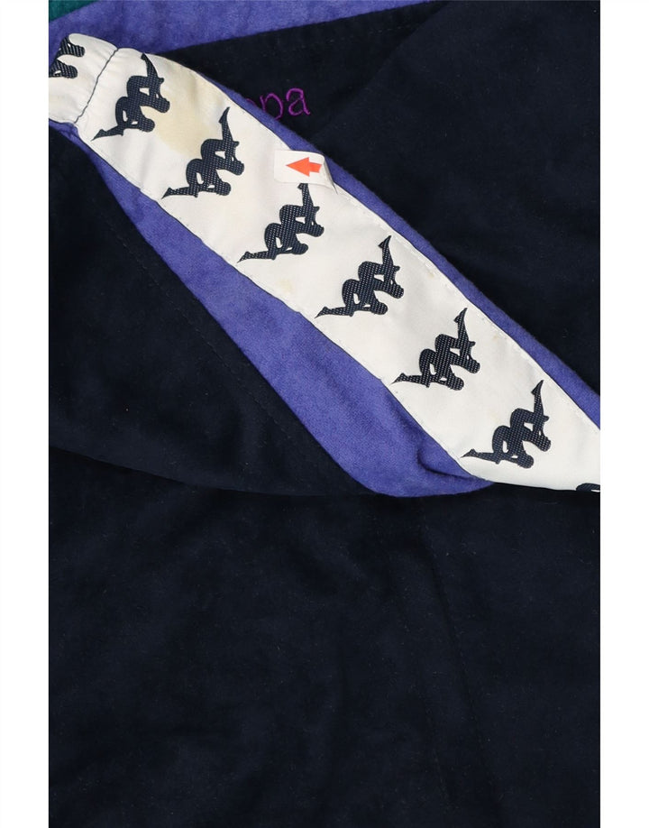 Jaqueta Kappa masculina com agasalho gráfico grande bloco colorido multicolorido