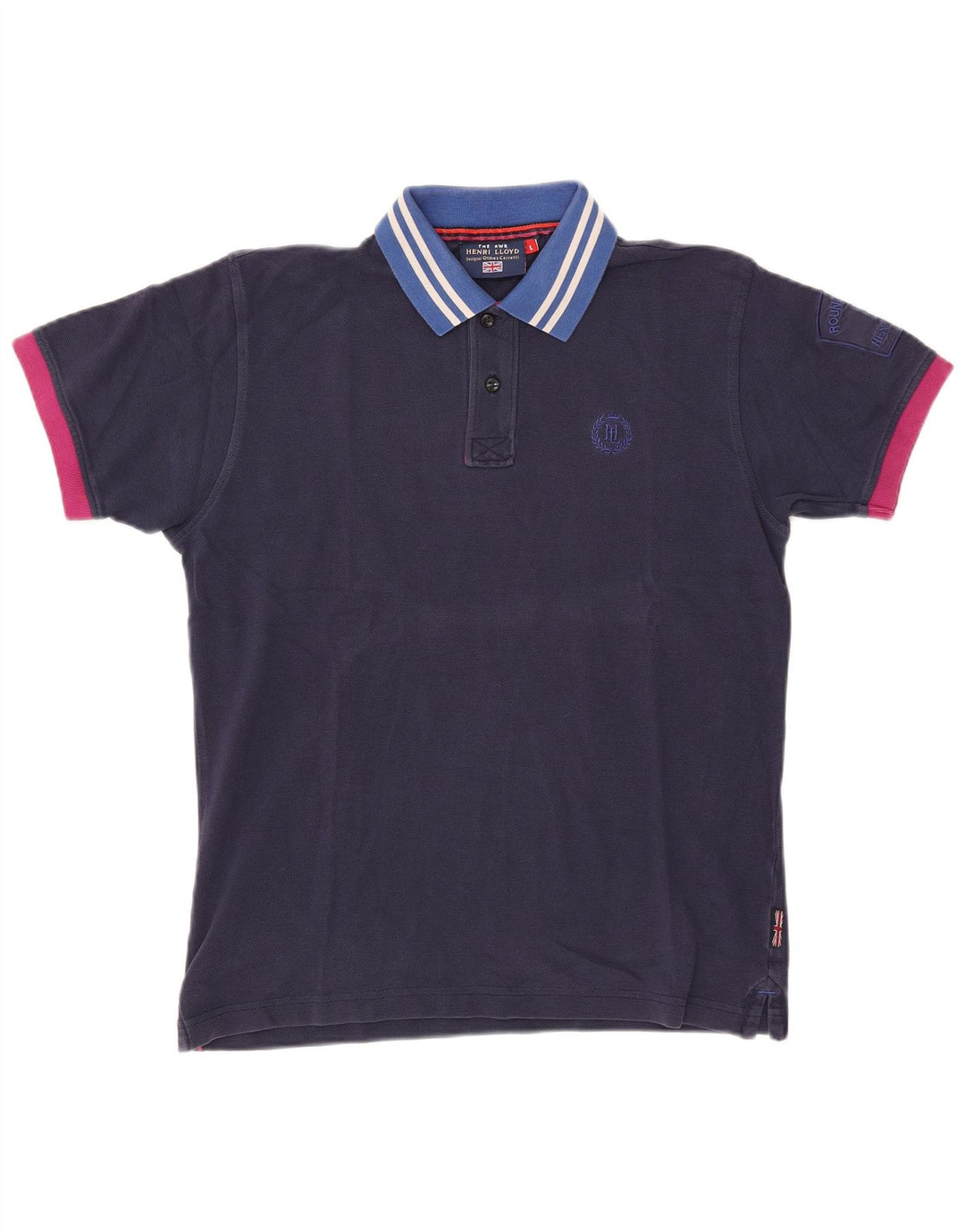 Camisa pólo masculina Henri Lloyd grande azul marinho