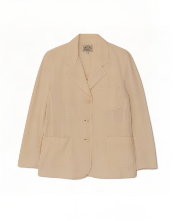 Jaqueta Blazer Feminina Armani Jeans com 3 Botões IT 44 Médio Branco