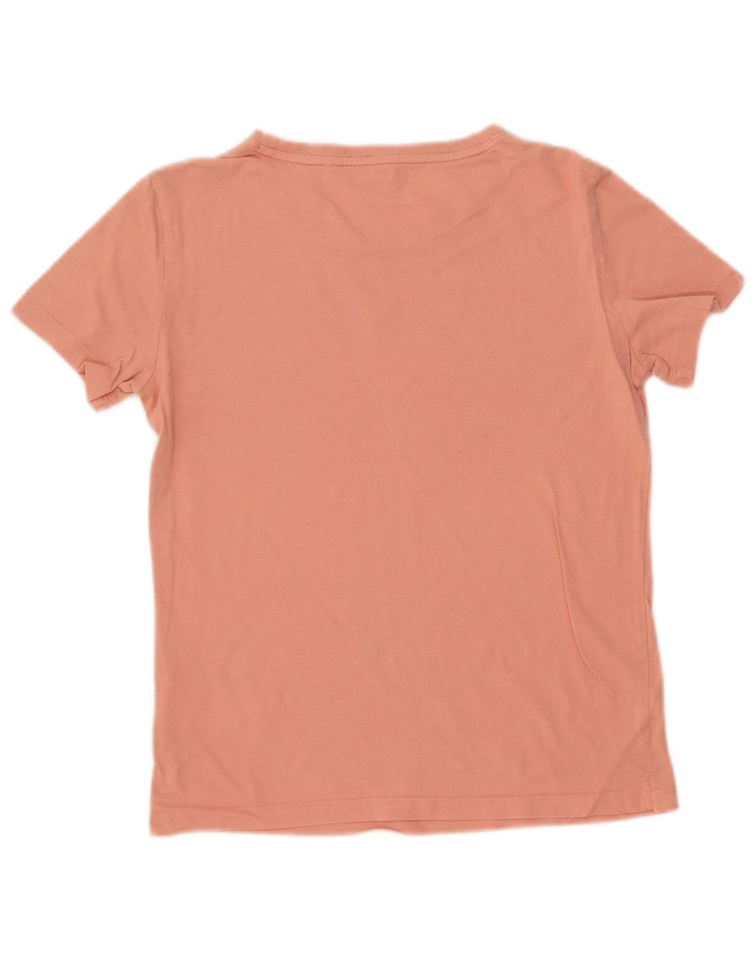 Camiseta feminina gráfica GUESS UK 10 algodão rosa pequeno