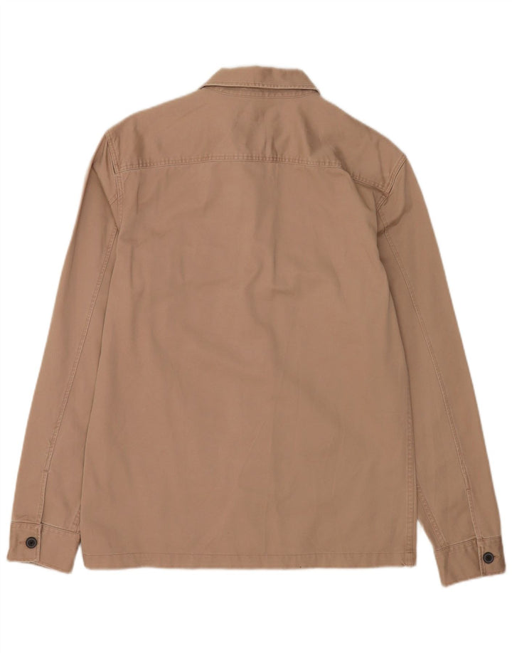 Camisa masculina All Saints algodão bege médio