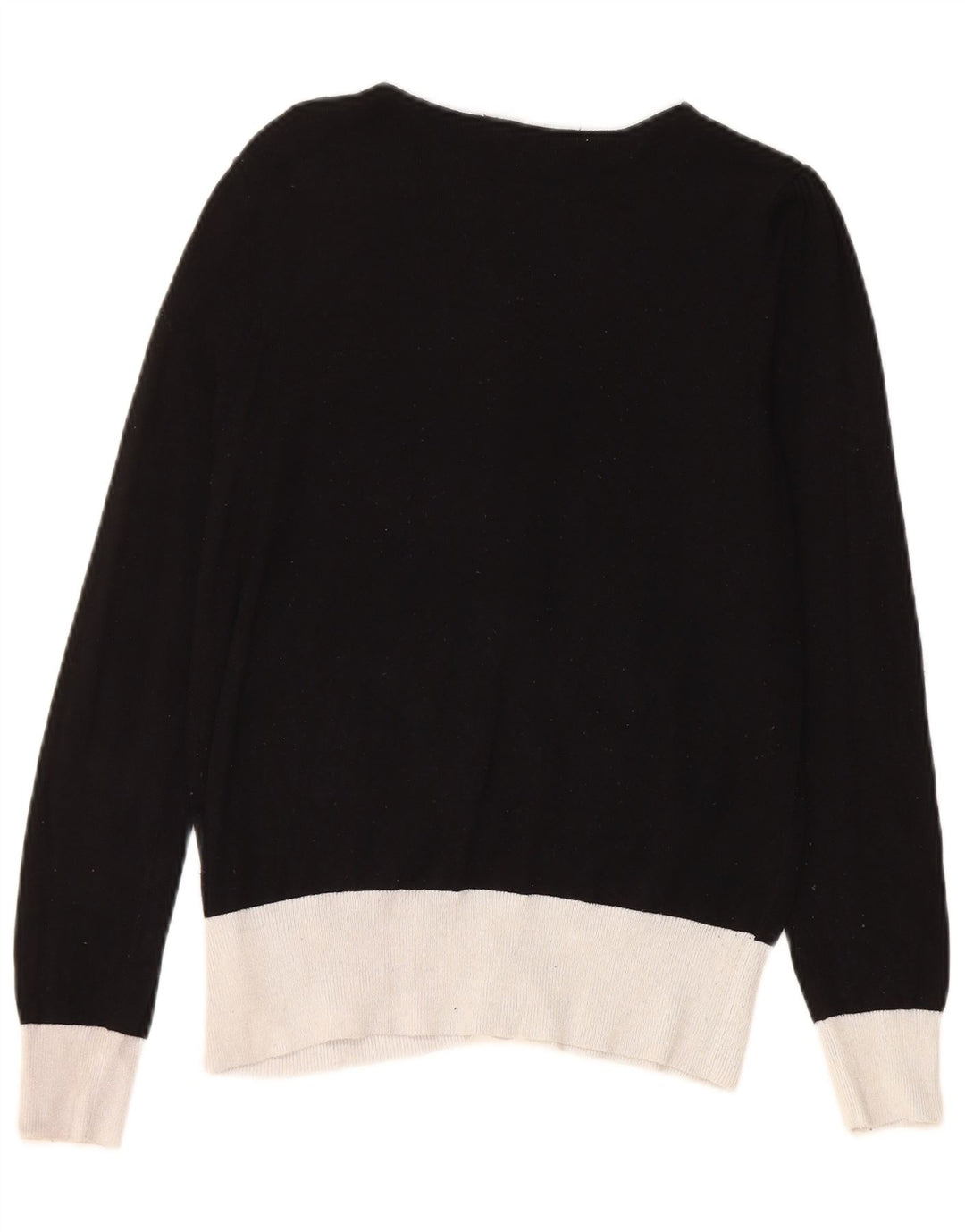 Suéter cardigã feminino Marks & Spencer UK 10 Samll preto colorblock