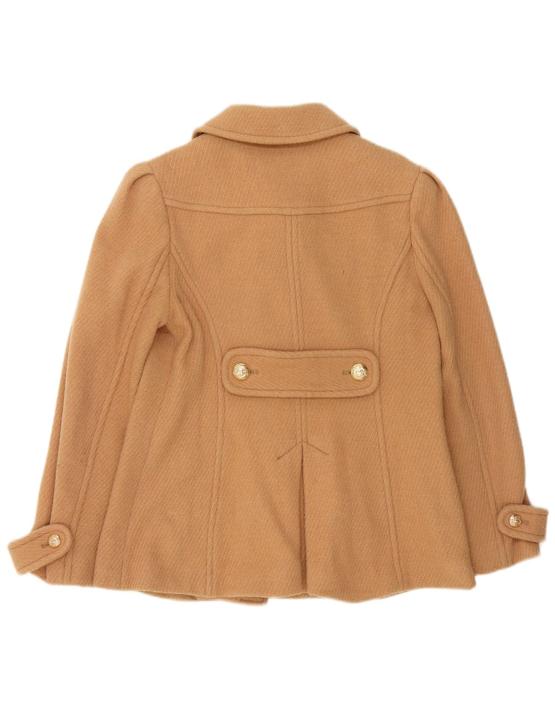 Jaqueta Duffle Feminina Juicy Couture Reino Unido 12 Lã Marrom Média