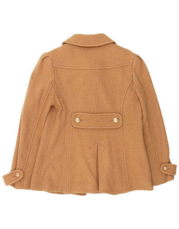 Jaqueta Duffle Feminina Juicy Couture Reino Unido 12 Lã Marrom Média