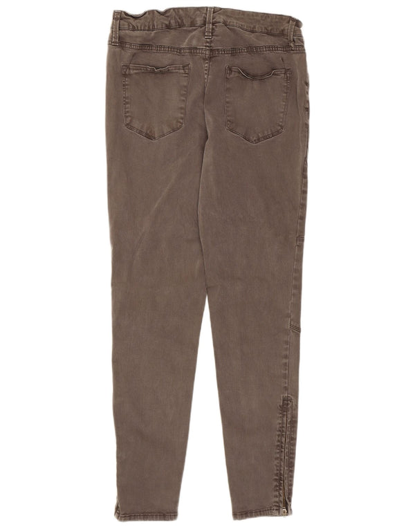 Calça jeans feminina Mossimo Super Strech Jegging US 10 grande W30 L27 algodão cinza