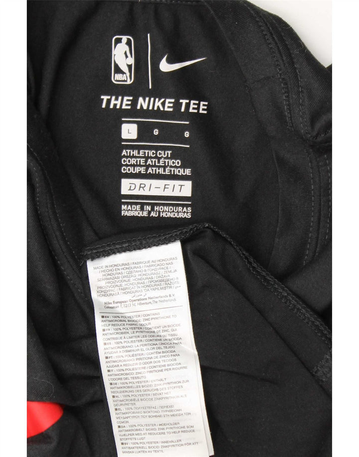 Camiseta Nike Masculina Dri Fit Graphic Top Grande Poliéster Preto