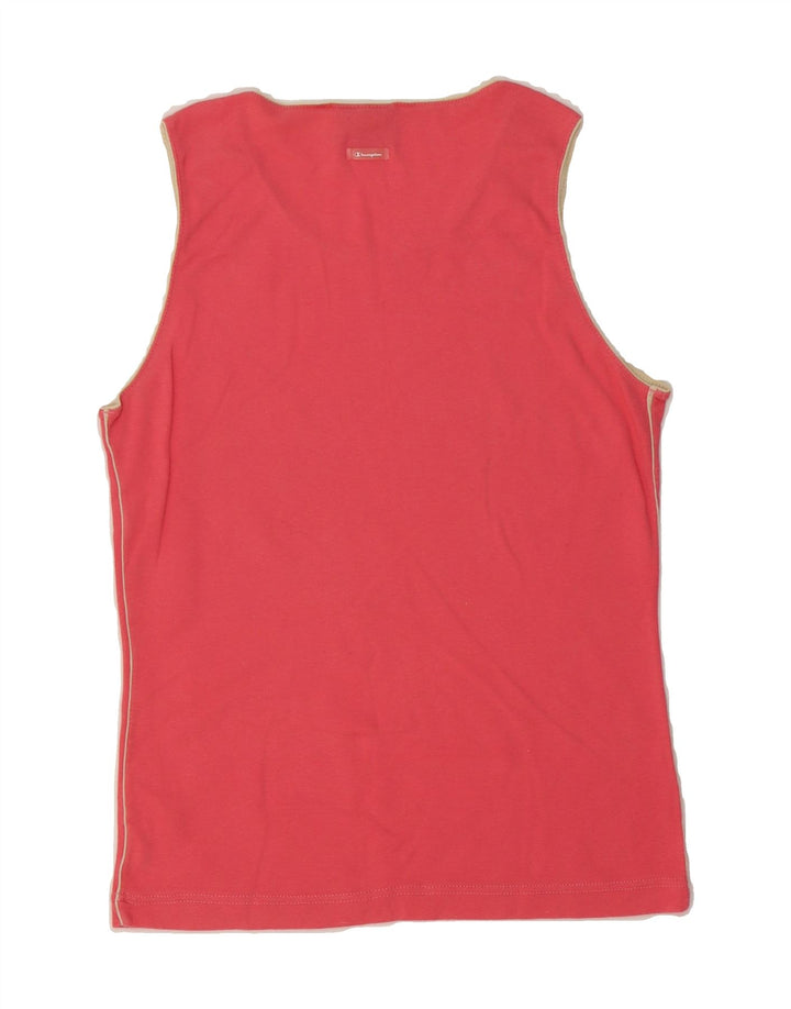 CHAMPION Girls Vest Top 13-14 Years XL Pink Cotton Vintage Champion and Second-Hand Champion from Messina Hembry 