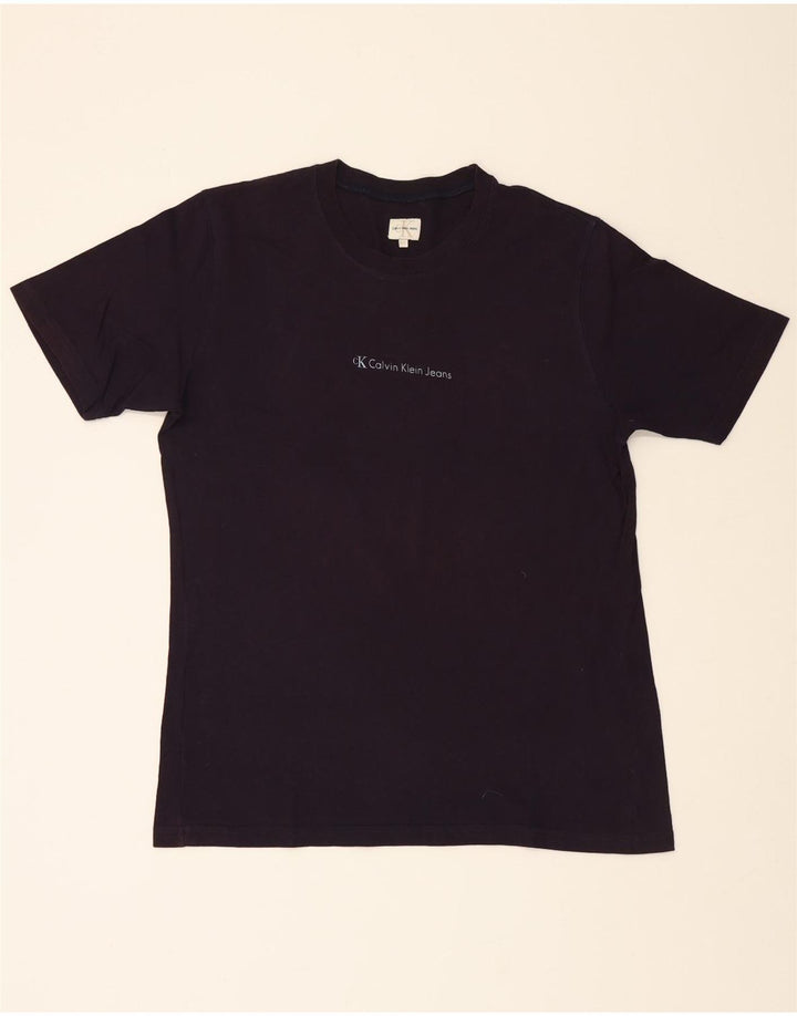CALVIN KLEIN JEANS Mens T-Shirt Top 2XL Purple Vintage Calvin Klein Jeans and Second-Hand Calvin Klein Jeans from Messina Hembry 