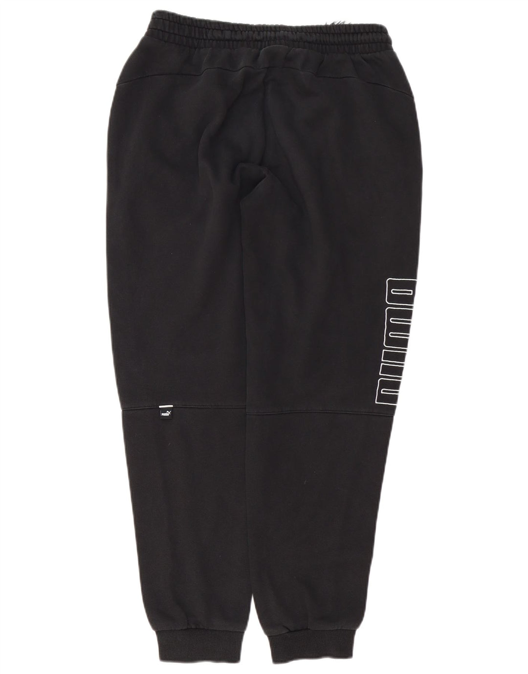 Calça de treino masculina Puma Graphic Joggers médio preto algodão