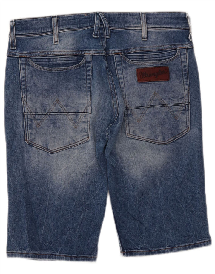 Shorts jeans Wrangler masculino Crank W30 algodão azul médio