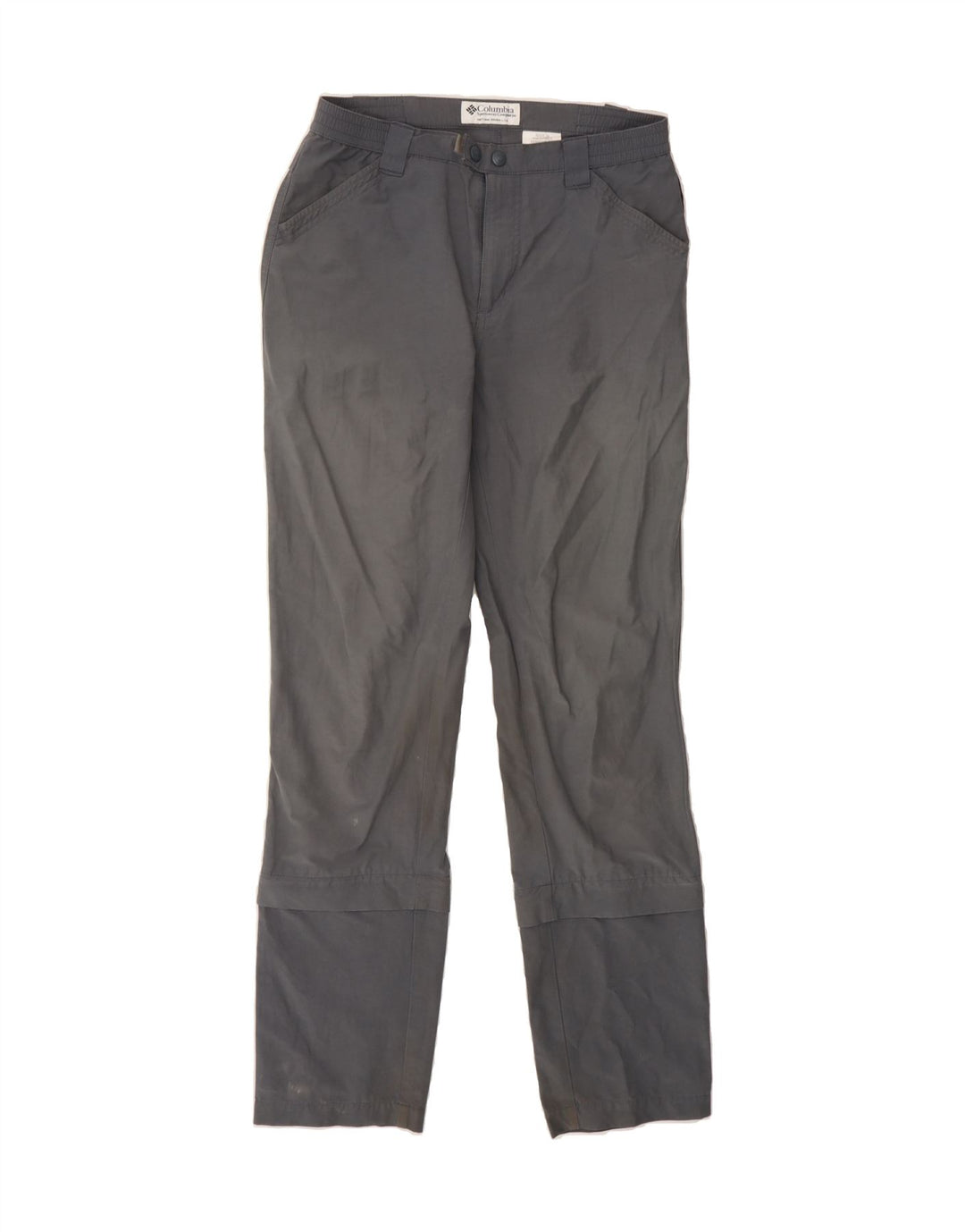 COLUMBIA Mens Straight Casual Trousers W30 L30 Grey Cotton Vintage Columbia and Second-Hand Columbia from Messina Hembry 