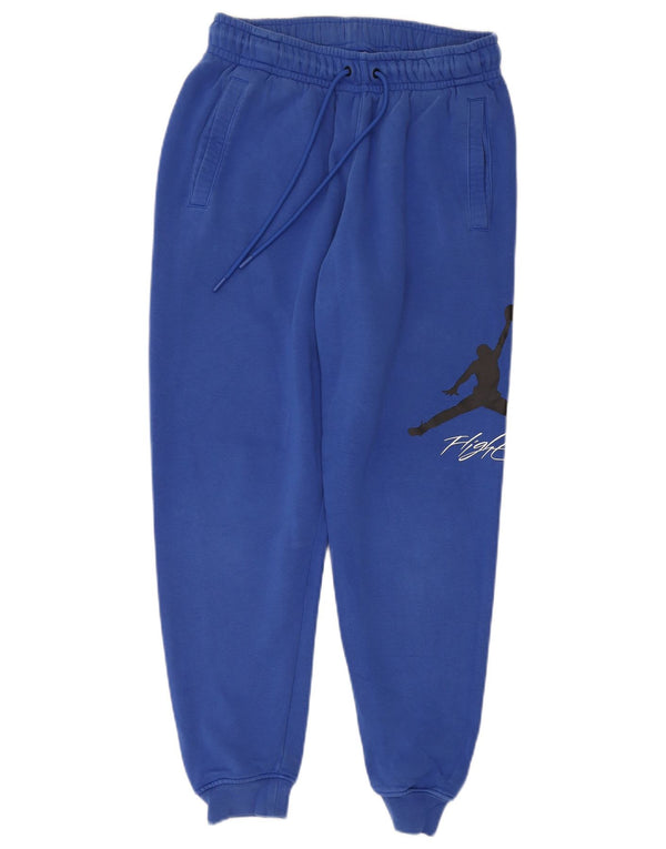 Calça esportiva feminina JORDAN com estampa gráfica e joggers Reino Unido 10 algodão azul pequeno