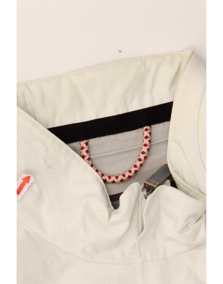 Jaqueta de chuva masculina Slam UK 44 2XL nylon branco