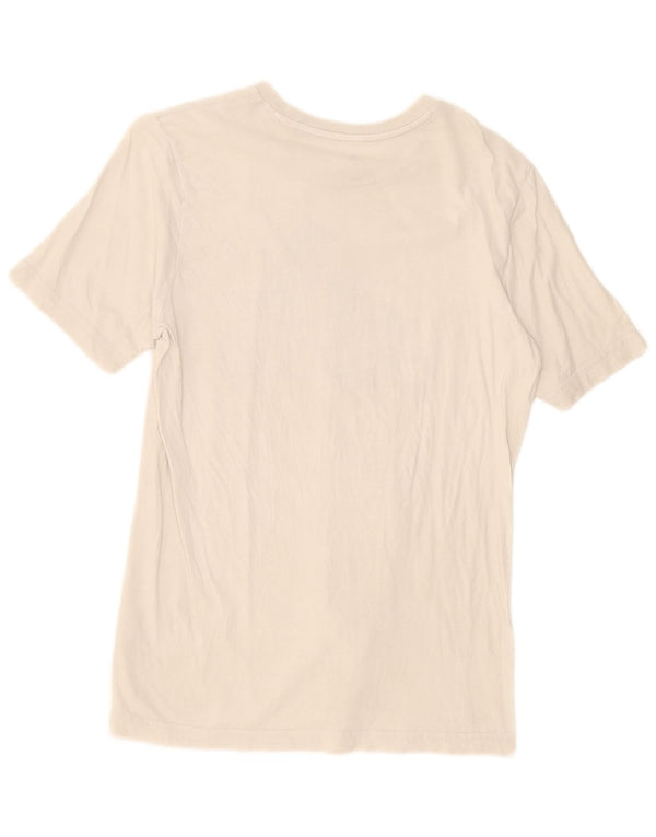 Adidas Mens Graphic T-Shirt Top Pequeno Algodão Branco