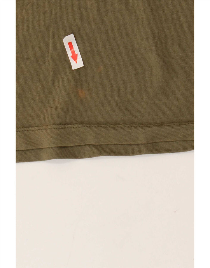 Camiseta masculina Jack & Jones grande algodão cáqui