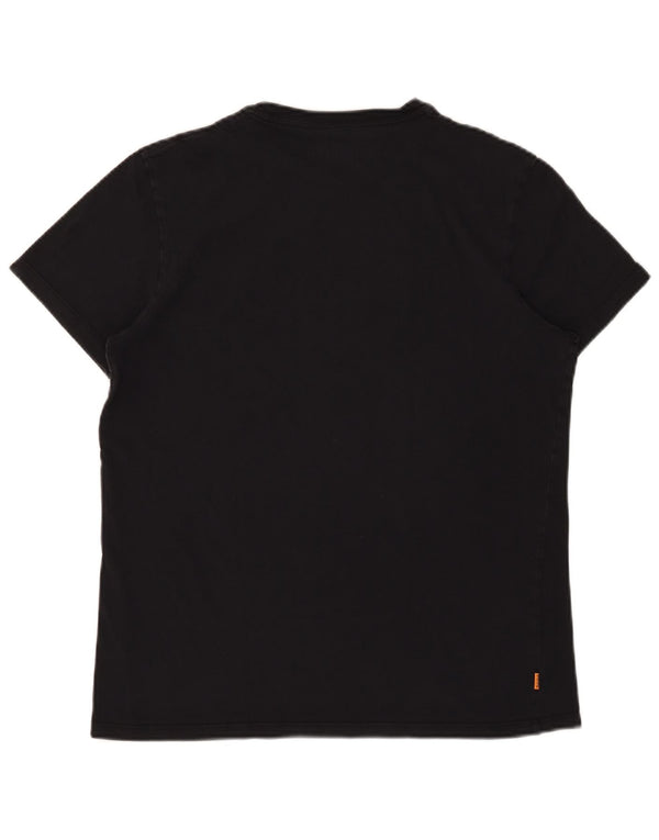 Camiseta masculina Timberland Slim Fit grande preta