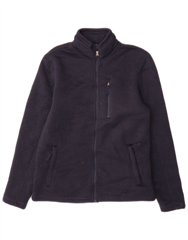 Jaqueta masculina de treino Sherpa da Marks & Spencer, poliéster azul marinho médio
