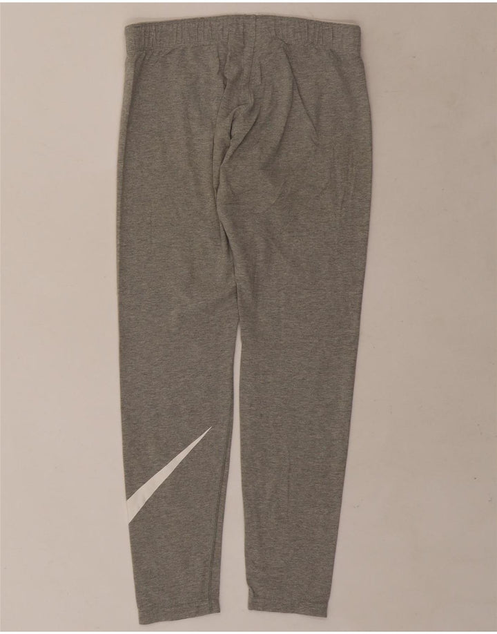 Leggings Nike Femininas Graphic UK 12 Algodão Cinza Médio