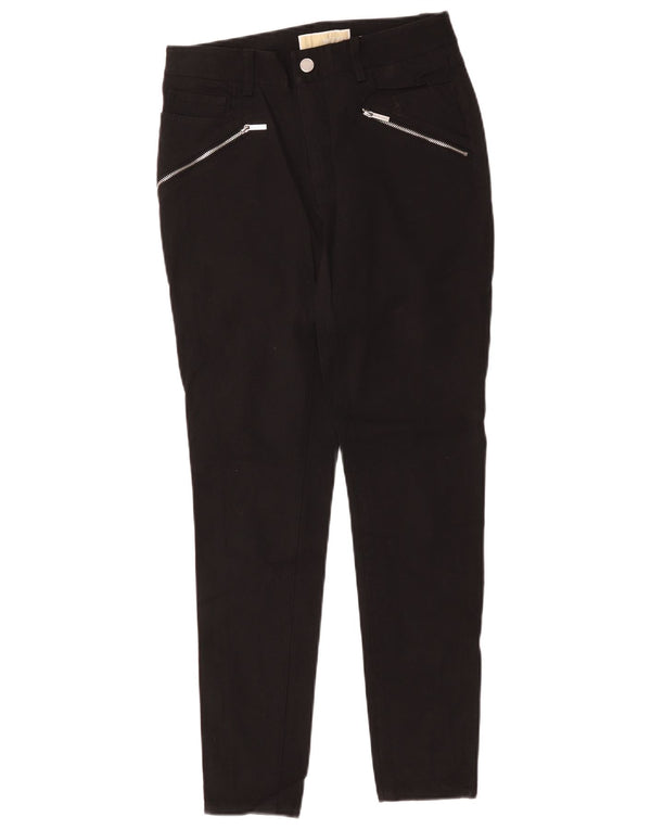 Calça feminina skinny casual Michael Kors US 2 XS W28 L28 algodão preto