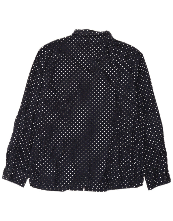Camisa feminina Tommy Hilfiger Classic Fit 2XL algodão manchado azul marinho