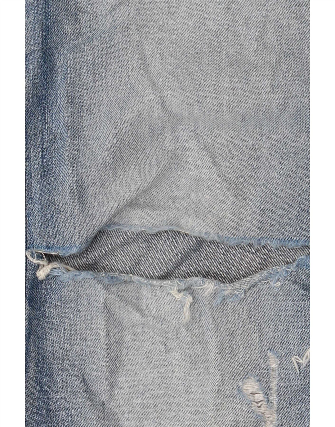 Diesel Mens Larkee Distressed Regular Straight Jeans W33 L32 Azul Algodão