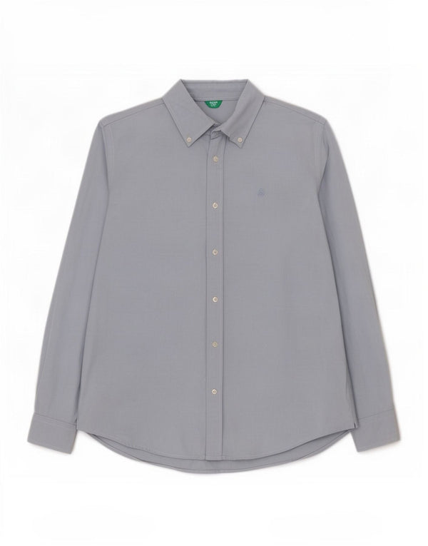 Camisa masculina Benetton pequena azul