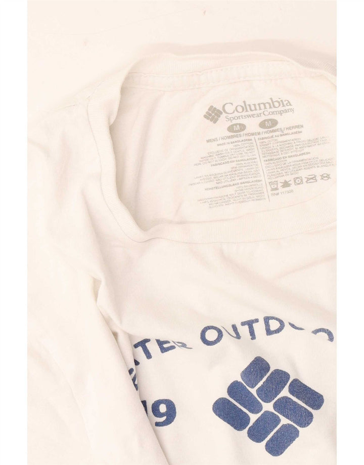 Camiseta Columbia Masculina Graphic Top Médio Algodão Branco