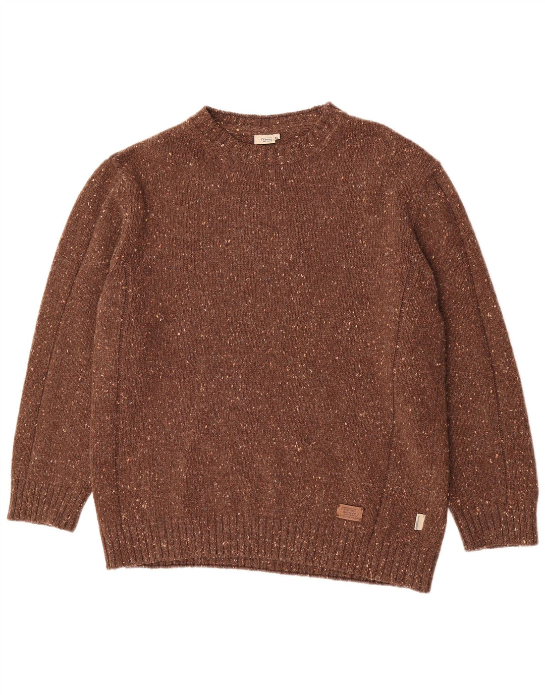 Suéter masculino Camel Active com gola redonda XL marrom manchado