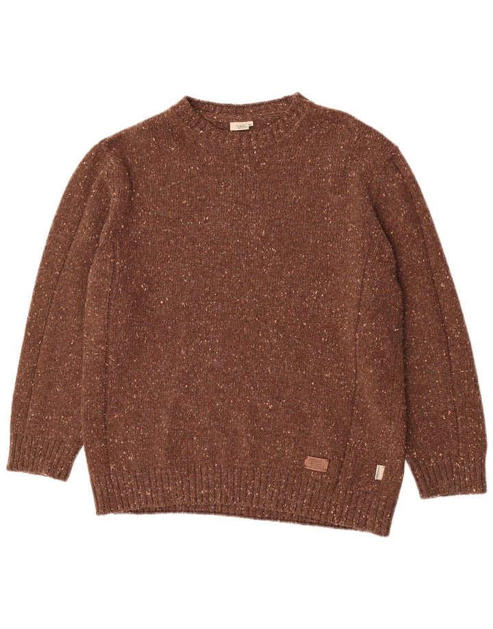 Suéter masculino Camel Active com gola redonda XL marrom manchado
