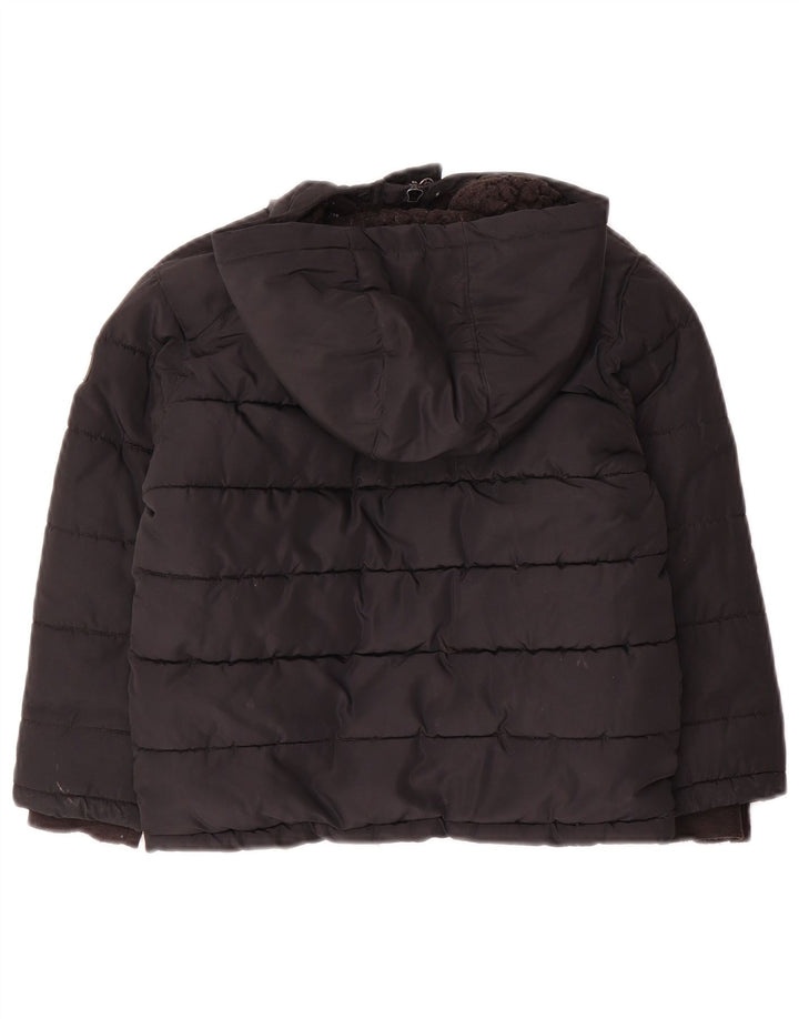 Jaqueta acolchoada com capuz gráfico Dkny Boys 5-6 anos poliéster preto