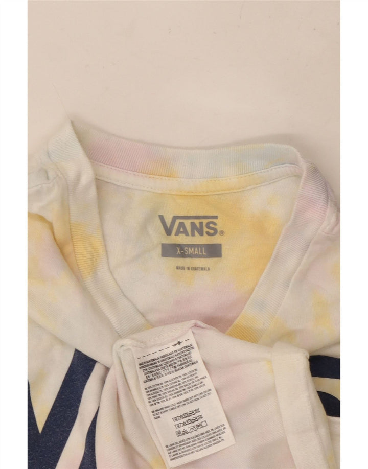 Camiseta feminina VANS com estampa gráfica UK 6 XS multicolorida tie-dye algodão