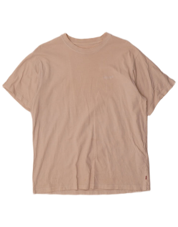 Camiseta masculina Levi's Vintage Fit Top de algodão bege médio