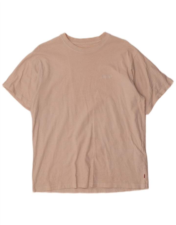 Camiseta masculina Levi's Vintage Fit Top de algodão bege médio