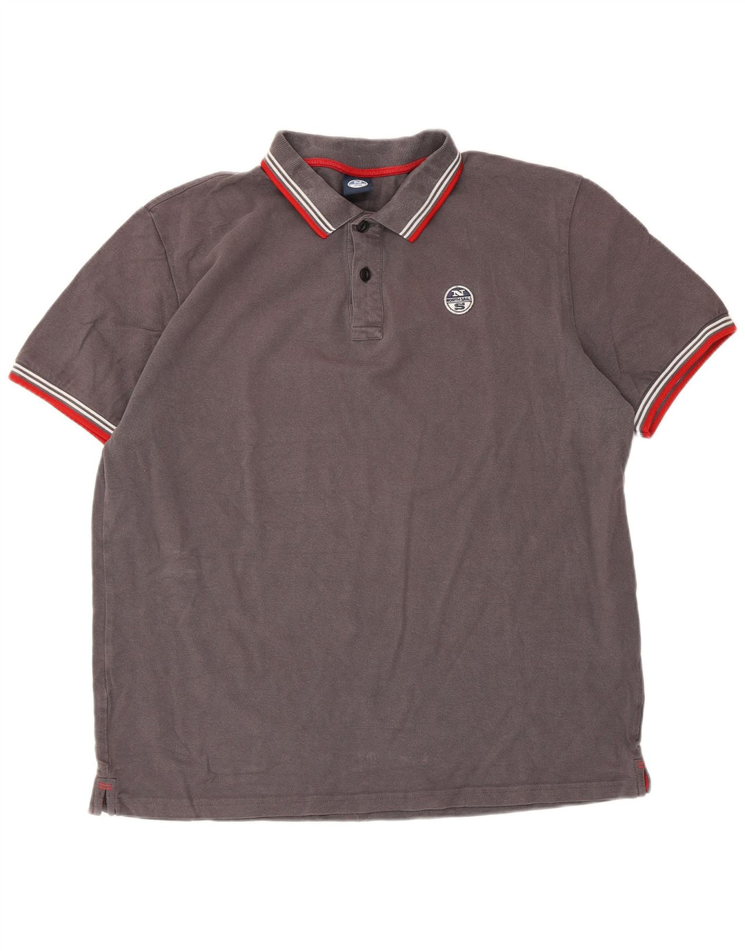 Camisa polo masculina North Sails XL cinza algodão