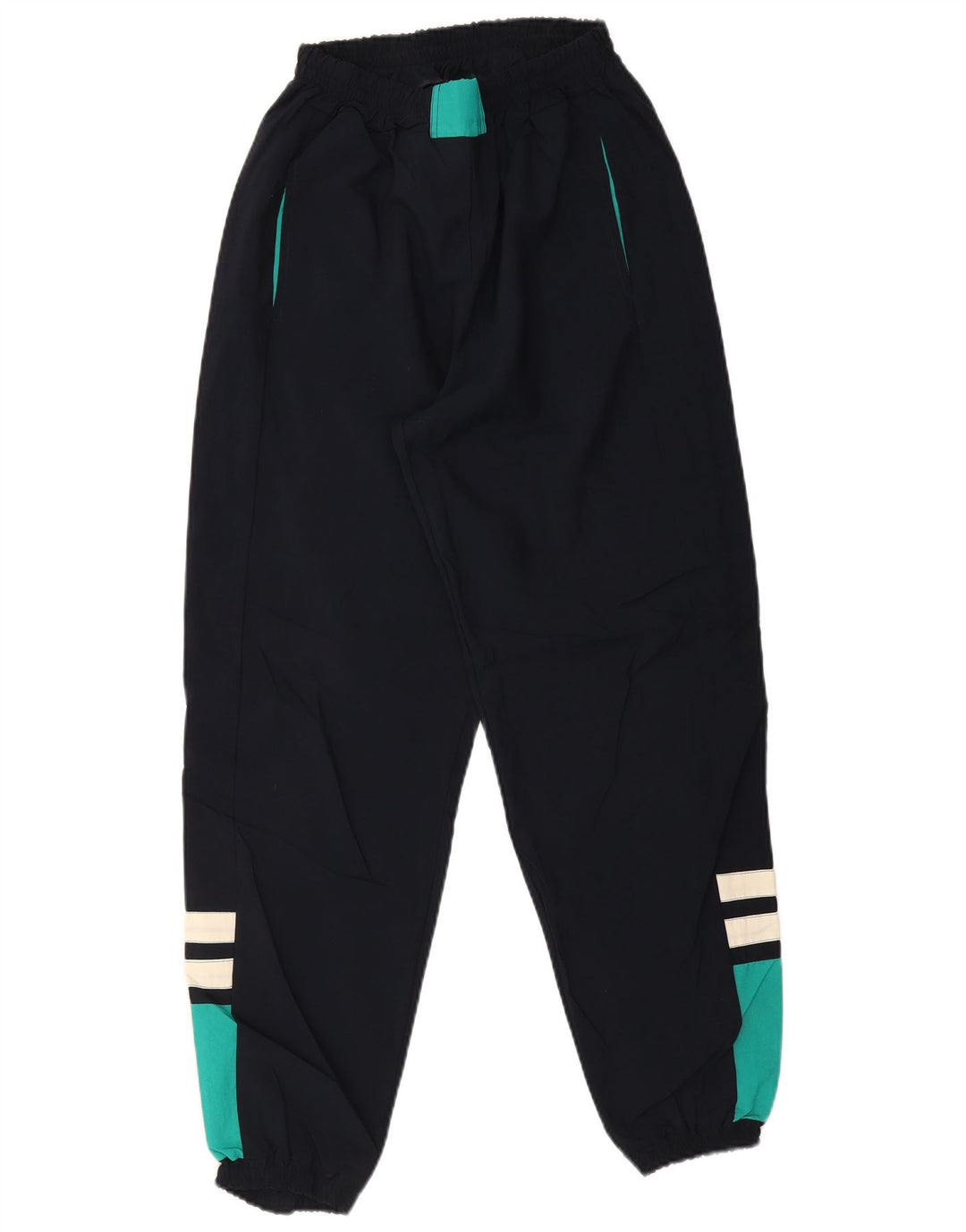 Calça de treino masculina vintage joggers médio azul marinho colorblock