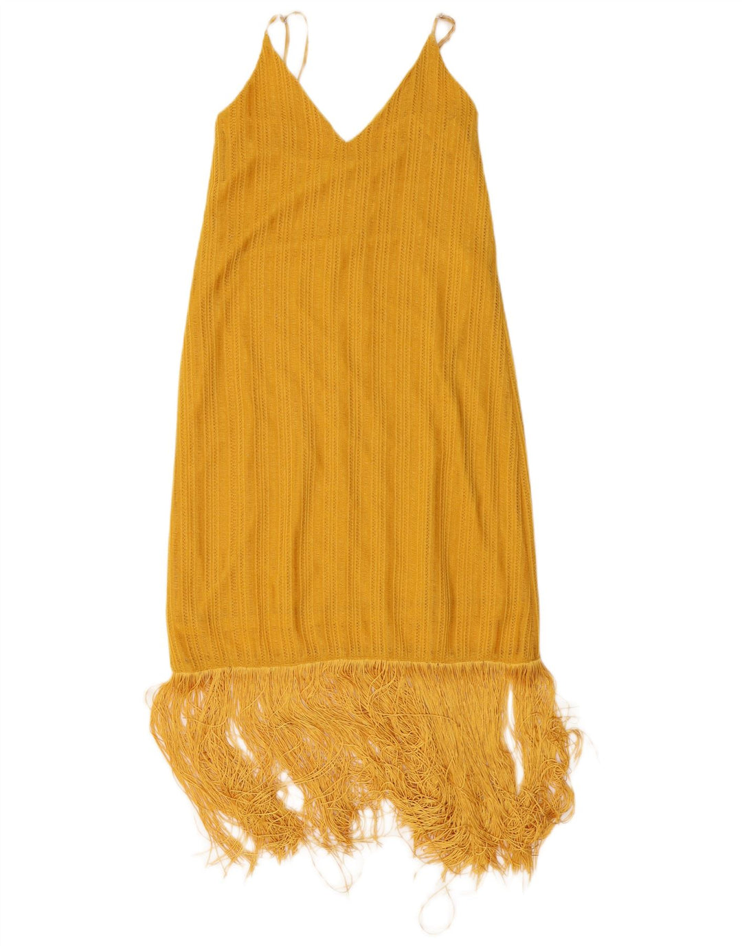 Zara Vestido Charleston Feminino Reino Unido 10 Pequeno Amarelo