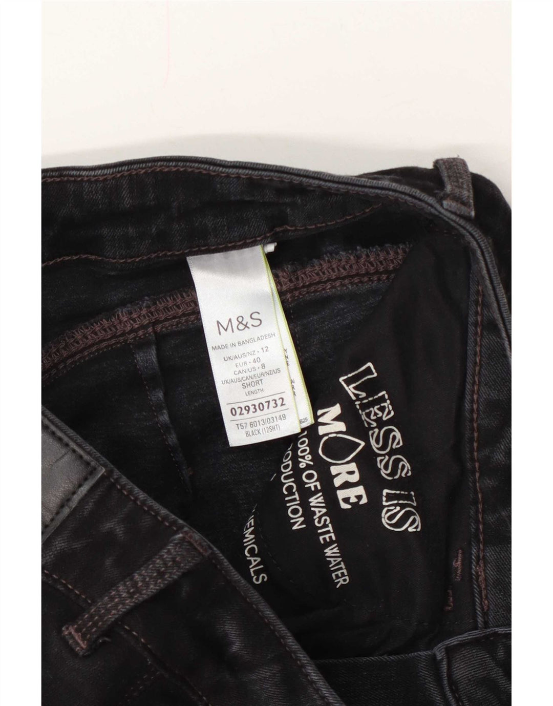 Marks & Spencer Jeans Slim Feminino Reino Unido 12 Médio W28 L28 Algodão Cinza