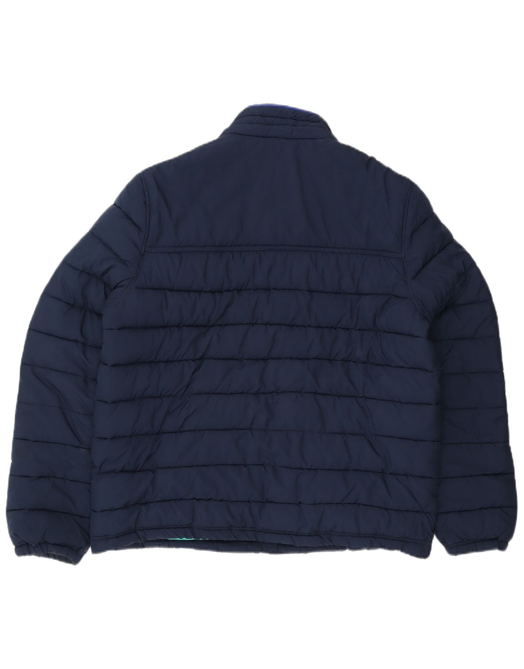 Jaqueta acolchoada masculina Tommy Hilfiger UK 42 XL azul marinho poliéster