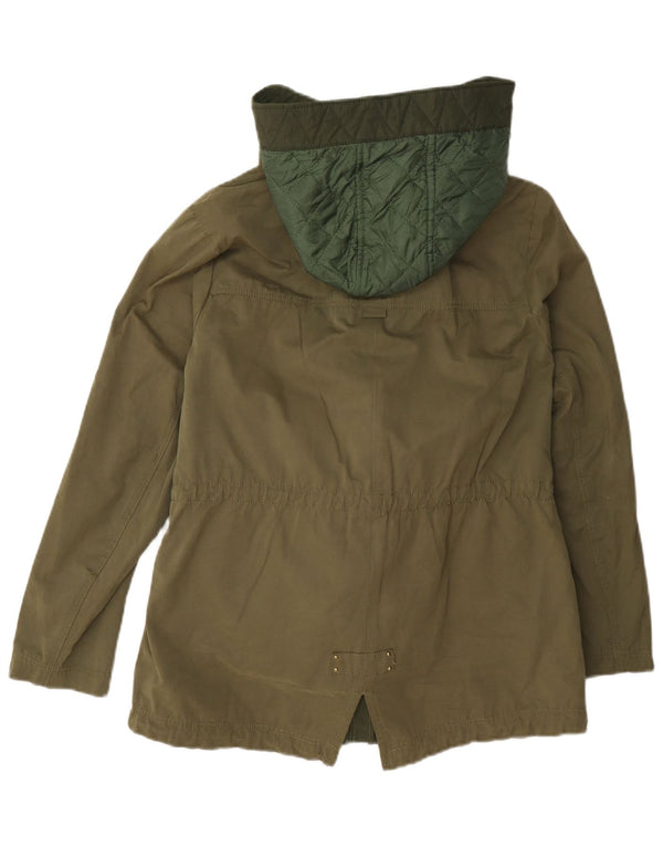 Jaqueta Parka com capuz para meninas Zara 13-14 anos Poliéster cáqui