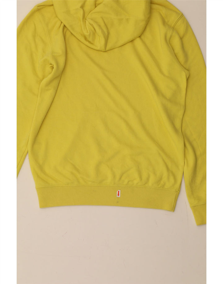 CHAMPION Mens Graphic Hoodie Jumper Small Yellow Cotton Vintage Champion and Second-Hand Champion from Messina Hembry 
