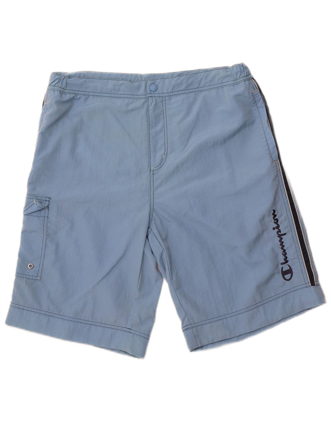 Shorts de natação masculino Champion Graphic azul médio poliamida