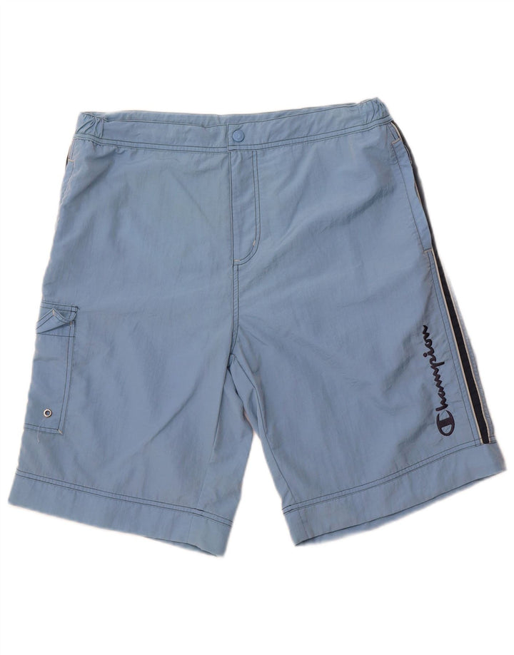 Shorts de natação masculino Champion Graphic azul médio poliamida