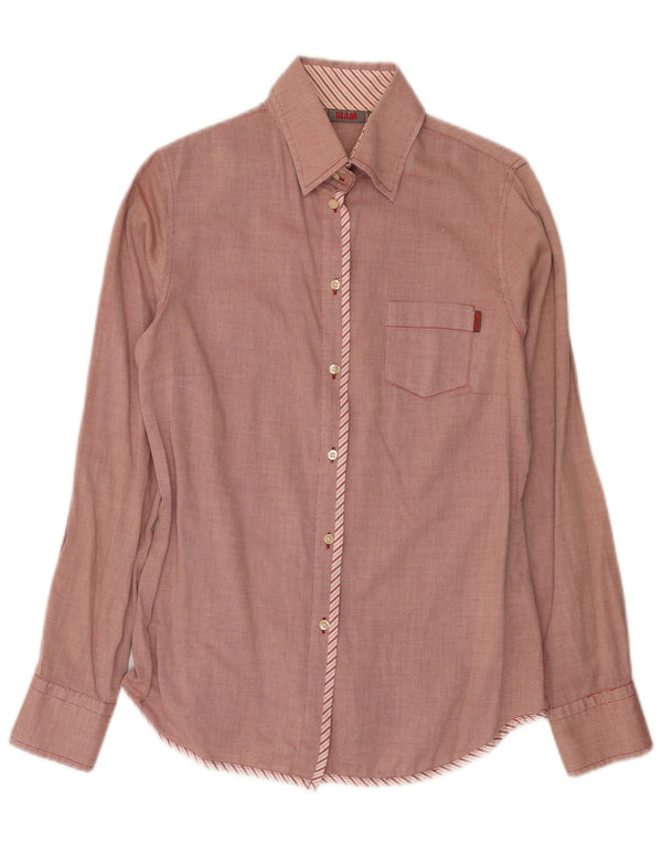Camisa feminina Slam UK 12 algodão vermelho médio