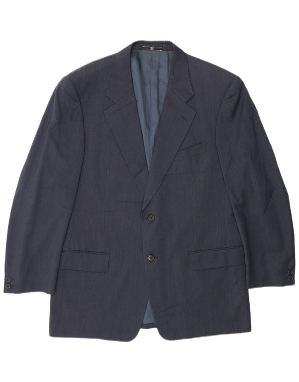Jaqueta Blazer Masculina Valentino com 2 Botões IT 52 XL Azul Marinho Nova Lã