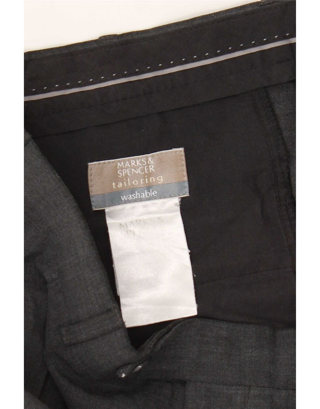 Calça masculina Marks & Spencer Pegged Suit W34 L28 cinza
