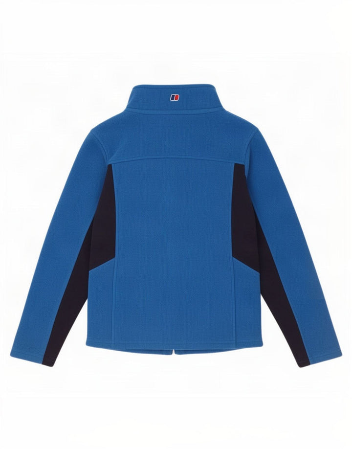 Jaqueta de lã masculina Berghaus 9-10 anos azul poliéster colorblock